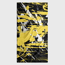 Бандана-труба Желтая краска на черном, цвет: 3D-принт — фото 2