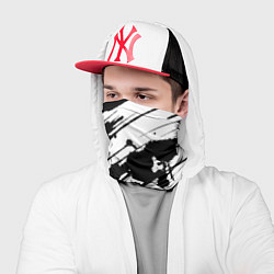 Бандана-труба Брызги и штрихи черной краски, цвет: 3D-принт — фото 2