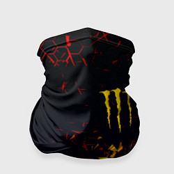 Бандана-труба Monster energy абстрактные краски, цвет: 3D-принт