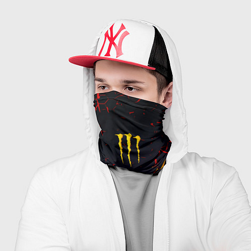 Бандана Monster energy абстрактные краски / 3D-принт – фото 2