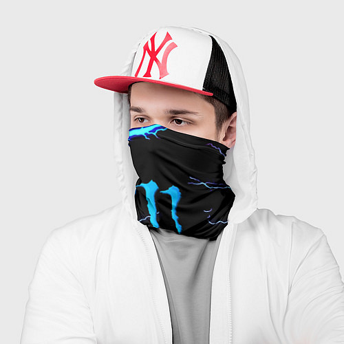 Бандана Monster energy storm blue / 3D-принт – фото 2