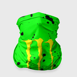 Бандана-труба Monster energy кислотные брызги, цвет: 3D-принт