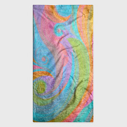 Бандана-труба Абстракция - multicolored curves, цвет: 3D-принт — фото 2