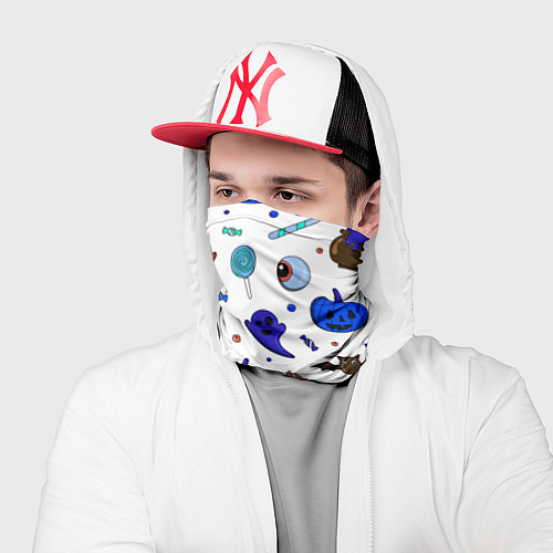 Бандана Halloween white / 3D-принт – фото 2