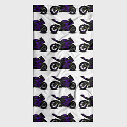 Бандана-труба The motorcycle is dark purple, цвет: 3D-принт — фото 2