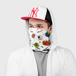 Бандана-труба Halloween pumpkin show, цвет: 3D-принт — фото 2