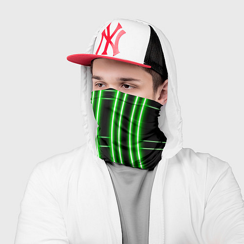 Бандана Neon green / 3D-принт – фото 2