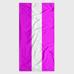 Бандана-труба Color white pink line, цвет: 3D-принт — фото 2