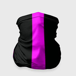 Бандана-труба Color black pink lines, цвет: 3D-принт