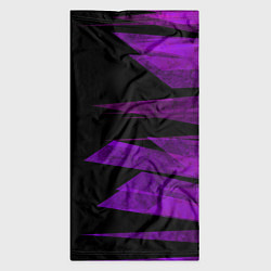 Бандана-труба Color purple black stripes, цвет: 3D-принт — фото 2