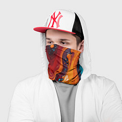 Бандана-труба Пламя и синева, цвет: 3D-принт — фото 2