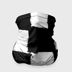 Бандана Черные квадраты в виде шахматной доски