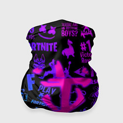 Бандана-труба Fortnite x doom neon logo, цвет: 3D-принт