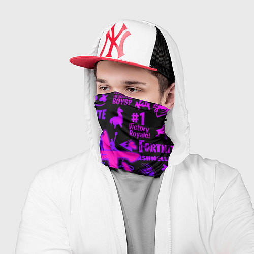 Бандана Fortnite x doom neon logo / 3D-принт – фото 2