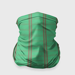 Бандана Color green cage brown stripes