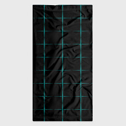 Бандана-труба Color black blue crosses, цвет: 3D-принт — фото 2