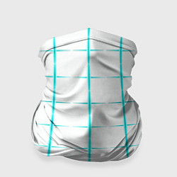 Бандана Color white light blue crosses