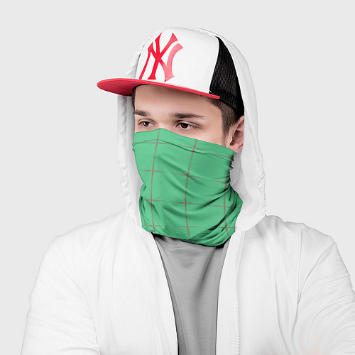 Бандана Color green stripes / 3D-принт – фото 2