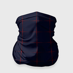 Бандана Color dark blue red crosses