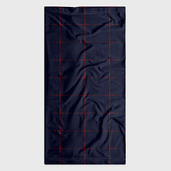 Бандана-труба Color dark blue red crosses, цвет: 3D-принт — фото 2