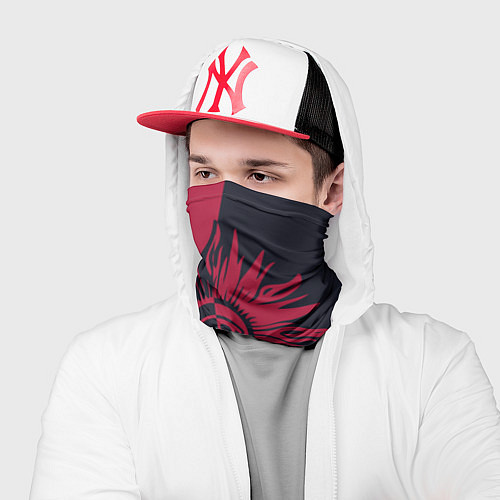 Бандана Солнце красно-синее / 3D-принт – фото 2