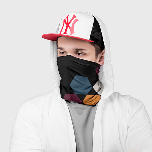 Бандана Honeycombs autumn colors / 3D-принт – фото 2