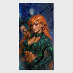 Бандана-труба Нами киберпанк реализм, цвет: 3D-принт — фото 2