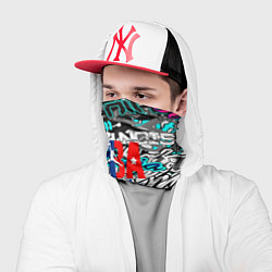 Бандана-труба NBA надписи текстура, цвет: 3D-принт — фото 2