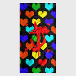 Бандана-труба Doom love pixel pattern, цвет: 3D-принт — фото 2