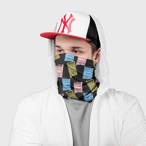 Бандана Советские билеты транспорта / 3D-принт – фото 2