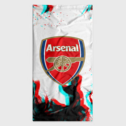 Бандана-труба Arsenal огонь глитч, цвет: 3D-принт — фото 2