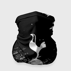 Бандана-труба Тоттенхэм белые брызги красок, цвет: 3D-принт