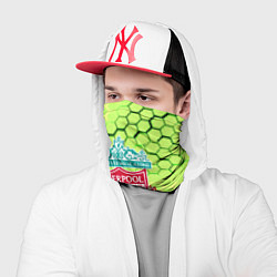 Бандана-труба Ливерпуль кислотные соты, цвет: 3D-принт — фото 2