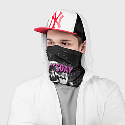 Бандана-труба Уэнсдэй из семейки Аддамс, цвет: 3D-принт — фото 2