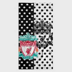 Бандана-труба Liverpool черно белые точки, цвет: 3D-принт — фото 2