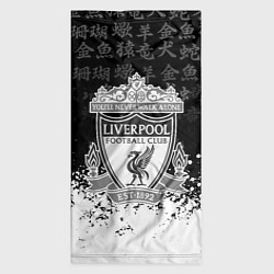 Бандана-труба Liverpool японские символы краски, цвет: 3D-принт — фото 2