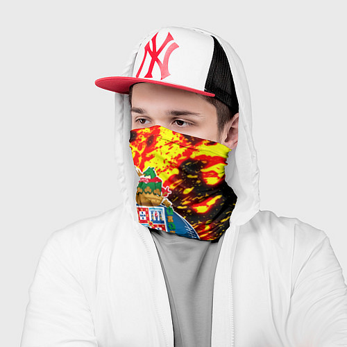 Бандана Porto огненые краски / 3D-принт – фото 2