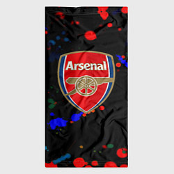 Бандана-труба Arsenal неоновые брызги красок, цвет: 3D-принт — фото 2