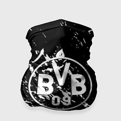 Бандана-труба Borussia белые краски, цвет: 3D-принт