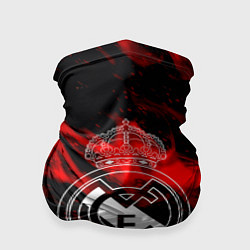Бандана-труба Real Madrid красный огонь, цвет: 3D-принт