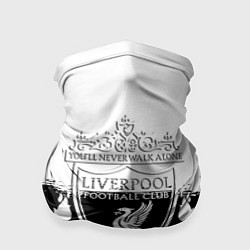 Бандана-труба Liverpool краски черно белые, цвет: 3D-принт
