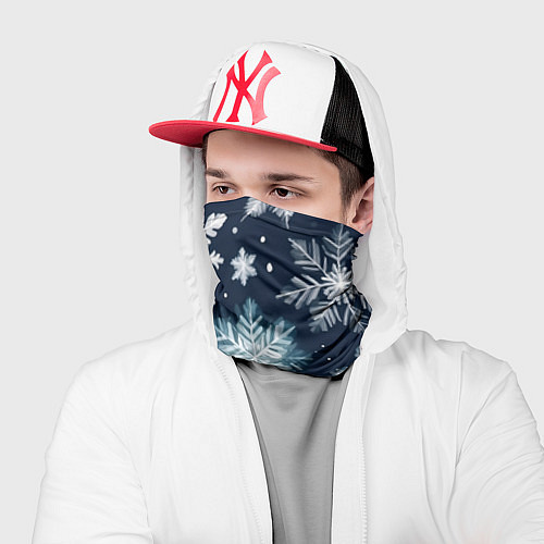 Бандана Снежное небо / 3D-принт – фото 2