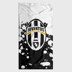 Бандана-труба Juventus белые краски текстура, цвет: 3D-принт — фото 2