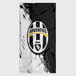 Бандана-труба Juventus белые краски текстура, цвет: 3D-принт — фото 2