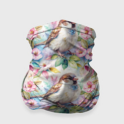 Бандана Воробей в ярких цветах паттерн
