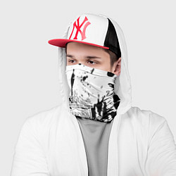 Бандана-труба Ливерпуль черно белые краски, цвет: 3D-принт — фото 2