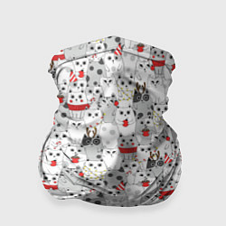 Бандана-труба Новогодние котики, цвет: 3D-принт