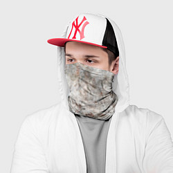 Бандана-труба Абстракция - gray limestone, цвет: 3D-принт — фото 2