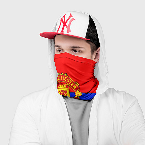 Бандана Манчестер Юнайтед полосы геометрия / 3D-принт – фото 2