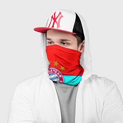 Бандана-труба Бавария Мюнхен полосы линии, цвет: 3D-принт — фото 2